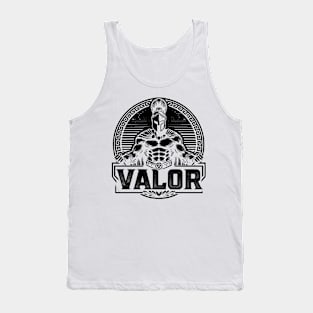 Gladiator Valor Two - Black Design Tank Top